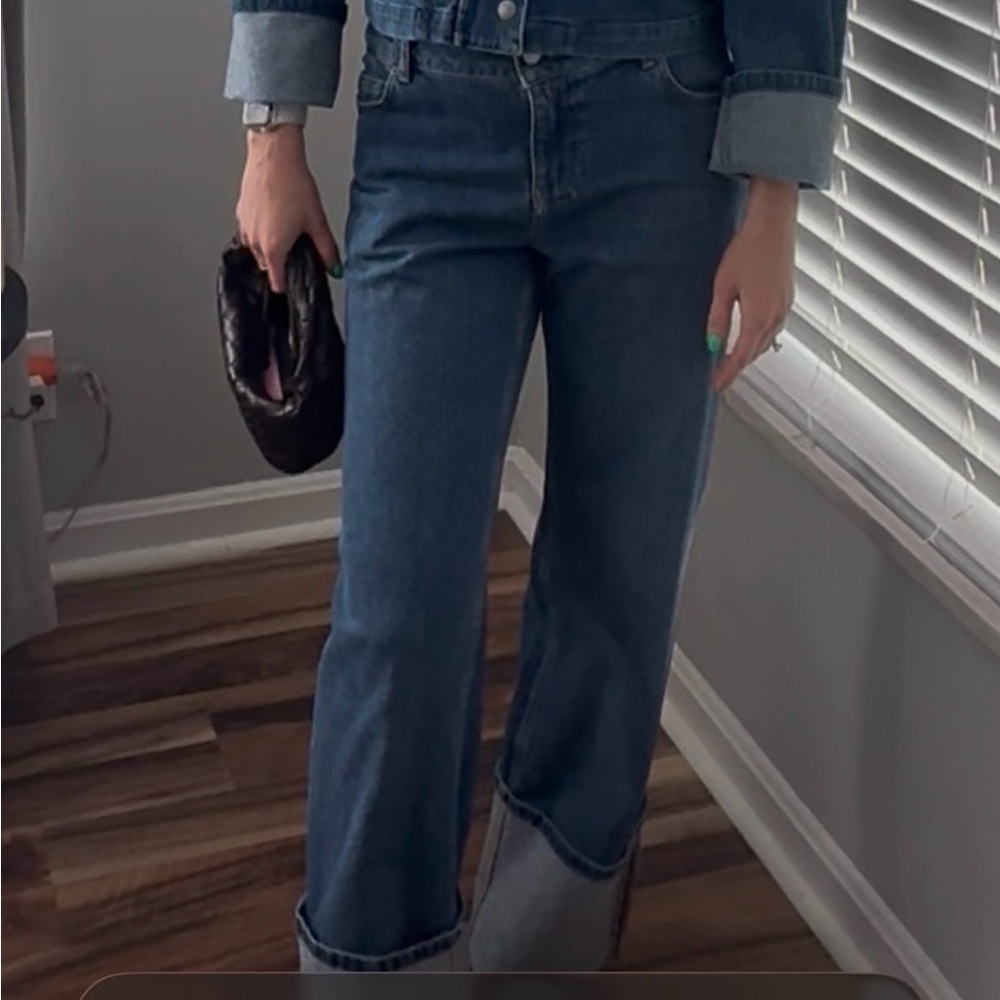 Gianni Bini Classic Blue Wide Leg Jeans